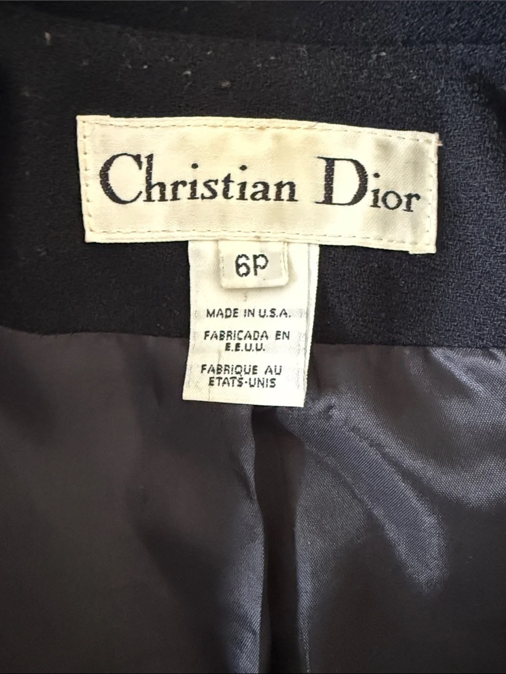 Dior wool cropped blazer